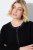 Ulla Popken 853685 Chaqueta corta de borreguito con ribetes efecto piel Negro - Chaquetas - Chaquetas para mujer en tallas grandes