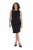 Ulla Popken 853766 Vestido ceñido sin mangas con strass Negro - Vestidos de verano - Vestidos de verano tallas grandes