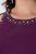 Ulla Popken 853766 Vestido ceñido con strass Ciruela - Vestidos de noche - Vestidos de fiesta de gran talla
