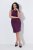 Ulla Popken 853766 Vestido ceñido con strass Ciruela - Vestidos de noche - Vestidos de fiesta de gran talla