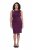 Ulla Popken 853766 Vestido ceñido con strass Ciruela - Vestidos de noche - Vestidos de fiesta de gran talla