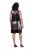Ulla Popken 853768 Vestido de lentejuelas de rayas Negro - Vestidos de noche - Vestidos de fiesta de gran talla