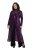 Ulla Popken 853770 Chaqueta de lentejuelas Ciruela - Chaquetas - Chaquetas para mujer en tallas grandes