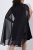 Ulla Popken 853774 Vestido con volantes Negro - Vestidos de noche - Vestidos de fiesta de gran talla