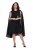 Ulla Popken 853774 Vestido con volantes Negro - Vestidos de noche - Vestidos de fiesta de gran talla