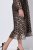 Ulla Popken 853788 Vestido de gasa con estampado animal Marrón claro - Vestidos maxi - Vestidos largos en tallas grandes