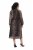 Ulla Popken 853788 Vestido de gasa con estampado animal Marrón claro - Vestidos maxi - Vestidos largos en tallas grandes