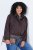 Ulla Popken 853792 Chaqueta de ante sintético Marrón - Chaquetas - Chaquetas para mujer en tallas grandes
