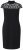 Ulla Popken 853808 Vestido de manga corta con cuello alto Negro - Vestidos - Vestidos para todas las tallas