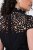 Ulla Popken 853808 Vestido de manga corta con cuello alto Negro - Vestidos - Vestidos para todas las tallas