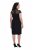 Ulla Popken 853808 Vestido de manga corta con cuello alto Negro - Vestidos - Vestidos para todas las tallas