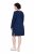 Ulla Popken 853877 Vestido de felpa de flores Azul marino - Vestidos - Vestidos para todas las tallas