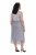 Ulla Popken 853879 Vestido midi evasé Gris - Vestidos midi - Vestidos midi de talla grande