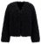 Ulla Popken 853894 Chaqueta corta de pelo sintético Negro - Chaquetas - Chaquetas para mujer en tallas grandes