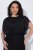 Ulla Popken 854031 Vestido de gasa de manga corta Negro - Vestidos de noche - Vestidos de fiesta de gran talla