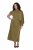 Ulla Popken 854048 Vestido largo de manga larga Verde oliva - Vestidos maxi - Vestidos largos en tallas grandes