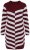 Ulla Popken 854095 Vestido de punto de rayas Burdeos - Vestidos - Vestidos para todas las tallas