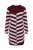 Ulla Popken 854095 Vestido de punto de rayas Burdeos - Vestidos - Vestidos para todas las tallas