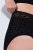 Ulla Popken 854551 Bóxer con estampado animal Negro - Bragas - 