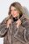 Ulla Popken 854617 Chaqueta de pelo sintético Beige - Chaquetas - Chaquetas para mujer en tallas grandes