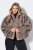 Ulla Popken 854617 Chaqueta de pelo sintético Beige - Chaquetas - Chaquetas para mujer en tallas grandes