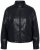 Ulla Popken 854795 Chaqueta biker de polipiel Negro - Chaquetas - Chaquetas para mujer en tallas grandes