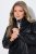 Ulla Popken 854795 Chaqueta biker de polipiel Negro - Chaquetas - Chaquetas para mujer en tallas grandes