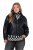 Ulla Popken 854795 Chaqueta biker de polipiel Negro - Chaquetas - Chaquetas para mujer en tallas grandes