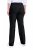 Ulla Popken 854910 Pantalón elástico abrigado con cintura elástica Negro - Pantalones de tela - Pantalones anchos de tela para mujer