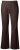 Ulla Popken 854910 Pantalón elástico abrigado con cintura elástica Marrón caoba - Pantalones de tela - Pantalones anchos de tela para mujer