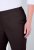 Ulla Popken 854910 Pantalón elástico abrigado con cintura elástica Marrón caoba - Pantalones de tela - Pantalones anchos de tela para mujer