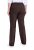 Ulla Popken 854910 Pantalón elástico abrigado con cintura elástica Marrón caoba - Pantalones de tela - Pantalones anchos de tela para mujer