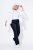 Ulla Popken 854910 Pantalón elástico abrigado con cintura elástica Azul marino - Pantalones de tela - Pantalones anchos de tela para mujer