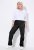 Ulla Popken 854987 Pantalón elástico abrigado con cinturilla cómoda Negro - Pantalones de tela - Pantalones anchos de tela para mujer