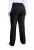 Ulla Popken 854987 Pantalón elástico abrigado con cinturilla cómoda Negro - Pantalones de tela - Pantalones anchos de tela para mujer