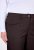 Ulla Popken 854987 Pantalón elástico abrigado con cinturilla cómoda Marrón caoba - Pantalones de tela - Pantalones anchos de tela para mujer