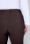 Ulla Popken 854987 Pantalón elástico abrigado con cinturilla cómoda Marrón caoba - Pantalones de tela - Pantalones anchos de tela para mujer