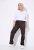 Ulla Popken 854987 Pantalón elástico abrigado con cinturilla cómoda Marrón caoba - Pantalones de tela - Pantalones anchos de tela para mujer
