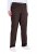 Ulla Popken 854987 Pantalón elástico abrigado con cinturilla cómoda Marrón caoba - Pantalones de tela - Pantalones anchos de tela para mujer