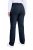 Ulla Popken 854987 Pantalón elástico abrigado con cinturilla cómoda Azul marino - Pantalones de tela - Pantalones anchos de tela para mujer