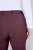 Ulla Popken 854987 Pantalón elástico abrigado con cinturilla cómoda Berenjena - Pantalones de tela - Pantalones anchos de tela para mujer