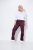 Ulla Popken 854987 Pantalón elástico abrigado con cinturilla cómoda Berenjena - Pantalones de tela - Pantalones anchos de tela para mujer
