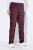 Ulla Popken 854987 Pantalón elástico abrigado con cinturilla cómoda Berenjena - Pantalones de tela - Pantalones anchos de tela para mujer