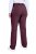 Ulla Popken 854987 Pantalón elástico abrigado con cinturilla cómoda Berenjena - Pantalones de tela - Pantalones anchos de tela para mujer