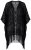 Ulla Popken 855134 Chaqueta de lentejuelas Negro - Chaquetas - Chaquetas para mujer en tallas grandes