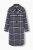 Ulla Popken 855250 Abrigo de lana asimétrico con cuello ancho Gris jaspeado - Abrigos - Abrigos de talla grande