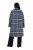 Ulla Popken 855250 Abrigo de lana asimétrico con cuello ancho Gris jaspeado - Abrigos - Abrigos de talla grande