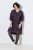 Ulla Popken 855270 Vestido de jersey estampado con cuello de pico Antracita - Vestidos de punto jersey - 