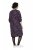 Ulla Popken 855270 Vestido de jersey estampado con cuello de pico Antracita - Vestidos de punto jersey - 
