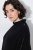 Ulla Popken 855277 Poncho de punto con bajo en pico y cuello barco Negro - Ponchos y capas - 